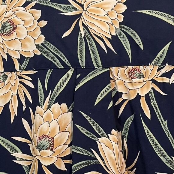 Cooke Street XL Camp Shirt Tropical Print Short Sleeve Pocket Side Vents XL - Picture 8 of 9